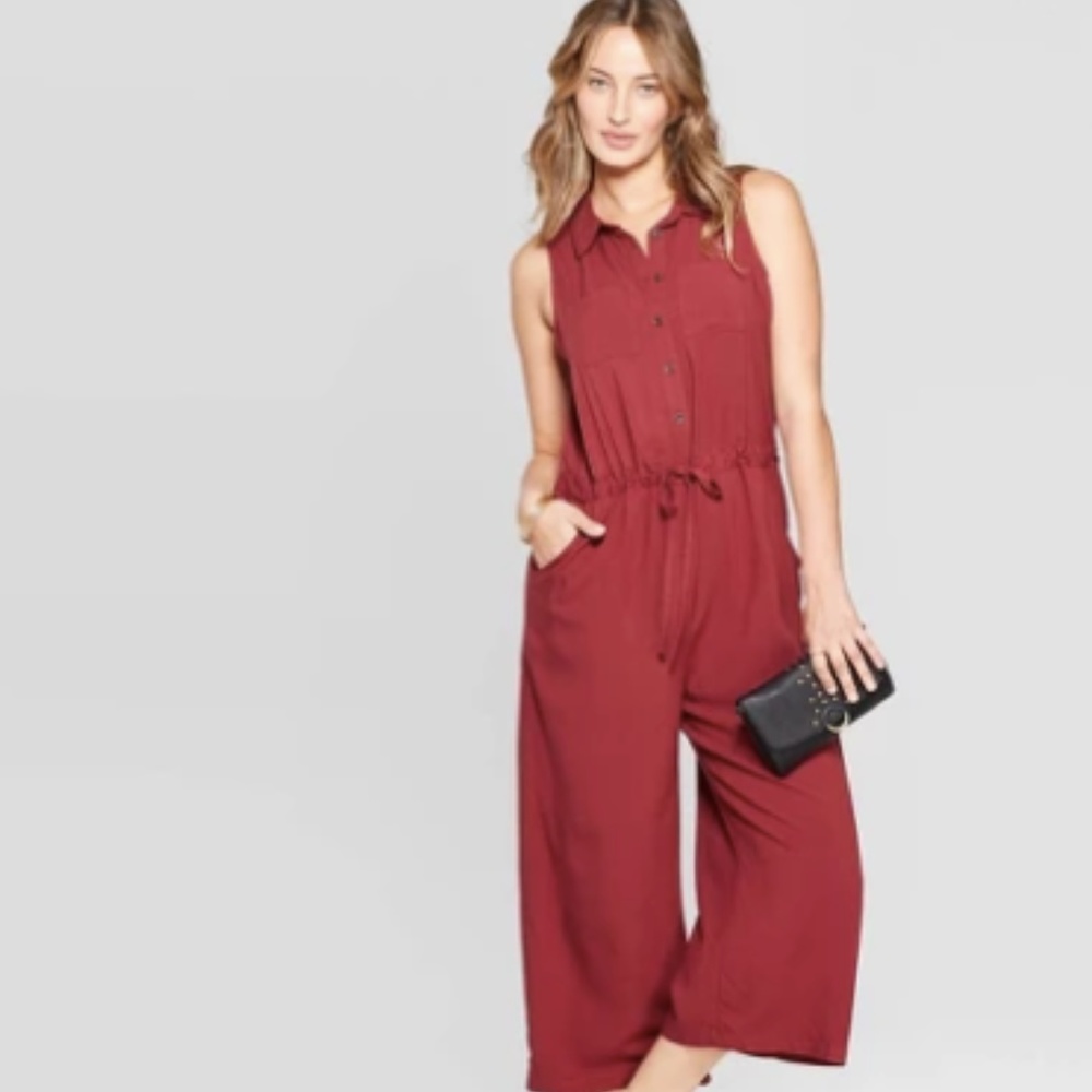Sleeveless Utility Jumpsuit